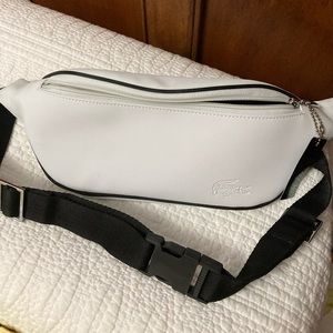 Unisex Lacoste 🐊 Canvas Zippered Belt Bag